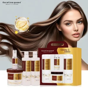 OEM Customizable Professional Salon Ginseng Shampoo Conditioner Set 500ml Mask Oil for Stronger Hair Factory