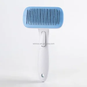 OEM Customized Dog Brush Pet Hair Removal Tools Automatic Detangling Comb One click Hair Removal Needle Comb for cat Comb