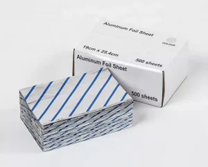 OEM Disposable Pop up Foil Sheets Packaging Aluminium Foil Sheet Pop up Hairdressing Foils