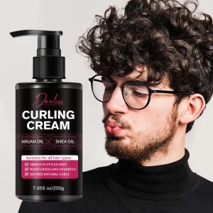 OEM Factory Natural Frizz Control Curl Defining Cream With Argan & Shea Oil Natural for Wavy Curly Hair Curl Cream Curl Mouse
