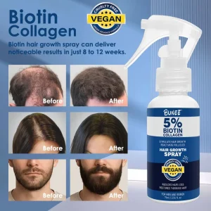 OEM Fast 7days Private Label Organic Natural Biotin Nourishing Hair Growth Oil Serum 2 IN 1 Formula Hair Regrowth Tonic Care