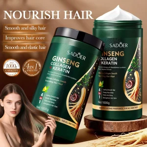 OEM Ginger Extract Hair Mask with Ginseng for Anti Hair Loss and Thinning Hair Repairing Daily Care 1000g
