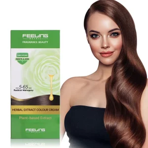 OEM Hair Color Kit Home Use Hair Dye Permanent Herbal Ingredient Retail Home Use Hair Color Cream of Natural Blonde Colors