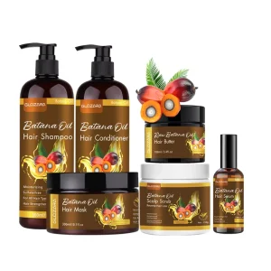 OEM Hair Growth Shampoo and Conditioner Set Batana Oil Anti Hair Loss Treatment Regrowth Hair Care Set