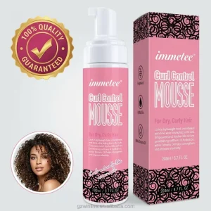 OEM Hair Mousse Styling Foam Hair Styling Product Curl Defining Flexibility Hair Mousse