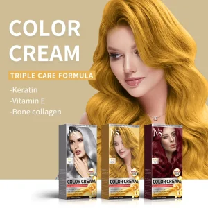OEM IVS Custom Any Colors Professional Permanent Private Label Hair Color Cream Kit Hair Dye Color Cream for Gray Hair