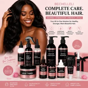 OEM Lace Glue Hair Care Kit Edge Tamer Adhesive Gel Heat Shield Spray Scalp Protector Moisture Conditioner Hair Growth Serum