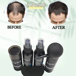 OEM Logo Packing Hair Building Fiber for Thin Hair Keratin and Real Human Hair Fiber Strong Hold