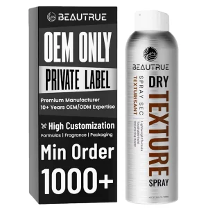 OEM Men’s Dry Hair Texture Spray Lightweight Formula for Men Styling Texturing Volumizing Touchable Hold Spray