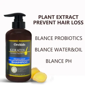 OEM Natural Organic Private Label Custom Logo Flower Regrowth Anti Hair Loss Shampoo for Hair Growth