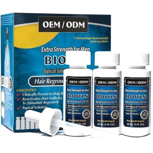 OEM ODM 2% 5% Hair Growth Support Serum for Men and Women Hair Loss Prevention Support and Scalp Care Solution