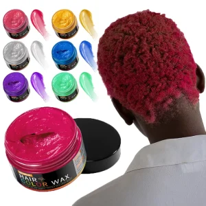 OEM ODM Custom Hair Dye Pomade Edge Control Hair Styling Products Strong Hold Temporary Hair Color Wax for Men and Women