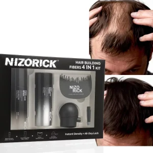 OEM ODM Hair Fibers Kit Custom Color Instantly Thickening Fiber Powder Hair Building Fibers Styling Spray for Bald Thinning Hair