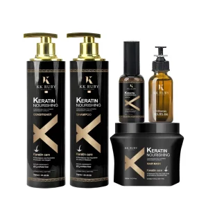 OEM ODM Organic Keratin Treatment Hair Care Set Natural Moisturizing Sulfate Free Hair Shampoo and Conditioner for Salon