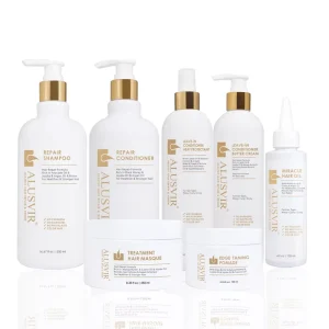OEM ODM Organic Natural Hair Care Argan Oil Growth Shampoo Conditioner Hair Oil Spray Cream Mask Edge Control Set