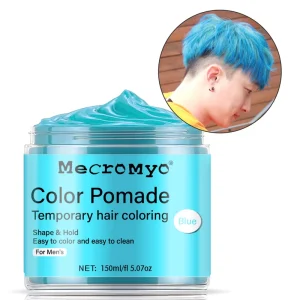 OEM ODM Private Label Blue Hair Pomade 150G Hair Color Wax Pomade for Men