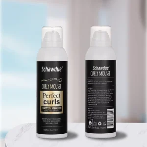 OEM ODM Private Label Organic Curly Hair Styling Mousse Fast Drying Medium Hold Curl Foaming Mousse