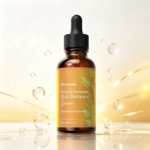 OEM ODM Skincare Kojic Turmeric Post Hair Removal Serum Glycerin Hyaluronic Acid Antioxidant Brightening Hydrating Soothing