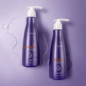 OEM ODM Sulfate-Free Keratin Hair Care Shampoo Conditioner Kit for Damaged Hair Smoothing and Repair Hair Product Supplier