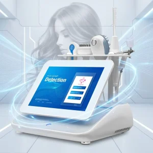 OEM ODM Unique Headspa Hair Growth Treatment Device 15.6inch Analysis 5 in 1 AI 2 HD Detector Scalp Analysis Machine with Spray