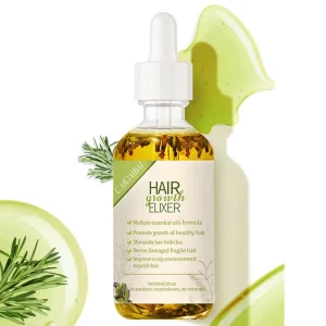 OEM ODM Vegan Anti Loss Treatment Ginger Rosemary Natural Herb Fast Growth Hair Regrowth Serum Oil for Scalp