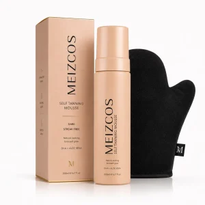 OEM Organic Ingredients Sunscreen Tanning Mousses Foams Instant Outdoor Self Tan Cream Body Natural Fake Tanner Bronzing Kit