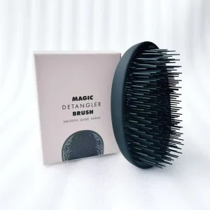 OEM Oval Electric Hairbrush Anti Static Styling Tool Salon Hair Care Comb Cushion Compact for Travel Detangling