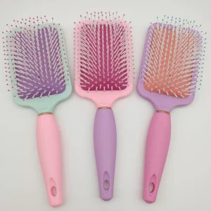 OEM Paddle Hair Brush Custom logo Cushion Scalp Massage Detangling Hair Brush Home Use