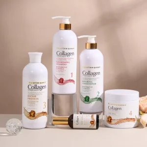 OEM Private Label 800ml*3+100ml Hair Care Kit Anti Hair Loss Anti Off Natural Herbal Keratin Serum Shampoo Hair Care Set