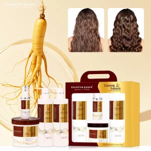OEM Private Label Ginseng Essence Hair Care Set 4pcs Hair Growth Solidifying Root Anti-Hair Loss