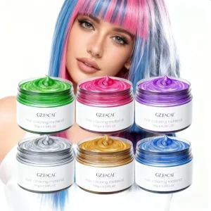 OEM Private Label Hair Color Wax Hair Styling Waxes for Men Women Matte Coloring Material