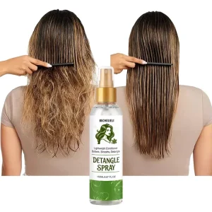 OEM Private Label Herbal Hydrating Detangling Smoothing Hair Leave In Conditioner Spray Hair Detangler Spray Hair Styling Set 4c