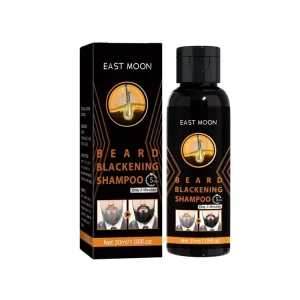OEM Private Label Herbal Natural Cover White Gray Dark Brown Hair Dye Shampoo Black Color Shampoo for Man