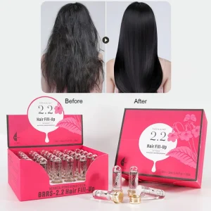 OEM Private Label Proteins Hair Ampoule Liquid Vitamin B5 Deep Moisturizing Hair Fill Up Repair Mask