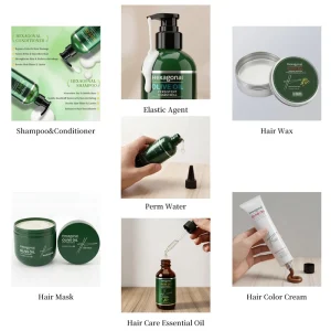 OEM Salon Free Cruelty Keratin Moisturizing Nourishing Scalp Shampoo Conditioner Anti Frizz Nourishing Olive Oil Smooth Set