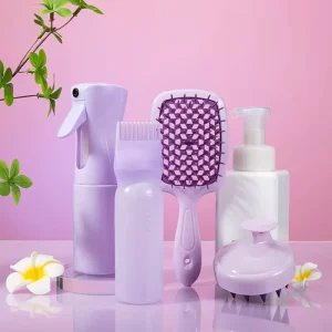 OEM Silicone Multi Purpose Hair Styling Tools Set Factory High Pressure Spray Bottle Hair Steamer Vent Cushion Hair