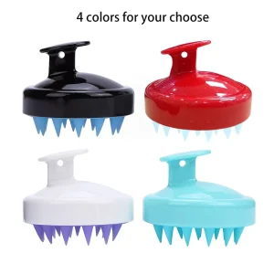 OEM Soft Silicone Shampoo Hair Scalp Massager Brush Silicone Head Massager Scalp Massage Brush High Quality Hairbrush