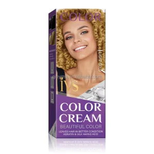 OEM Vegan and Cruelty-Free IVS Light Gold Semi Permanent Hair Color Dye Cream