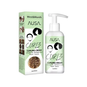 OEM West Month Natural Elastin Gel Curly Frizzy Hair Moisturizing Hair Conditioner for Curl Defining Enhancing