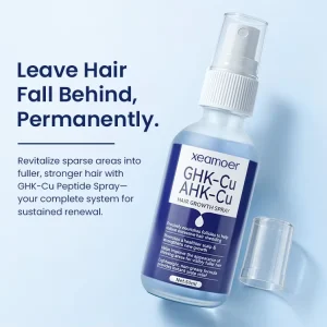 OEM&ODM Biotin Blue Copper Peptide Hair Growth Spray GHK Cu AHK Cu Anti Hair Loss Scalp Treatment Hair Regrowth OEM Manufacturer