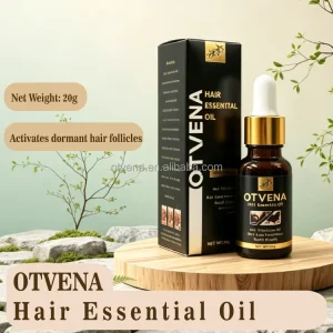 OTVENA Natural Plant Hair Essential Oil Lightweight Non Greasy for Curly Hair Strengthen Hair Root Long Lasting Fragrance