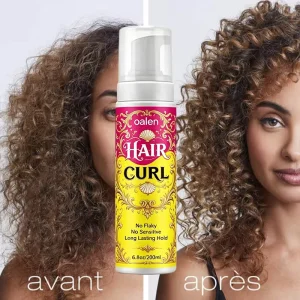 Oalen 200ml Hair Mousse Strong Hold Private Label Curl Hair Foam No Flaking for Curly Hair