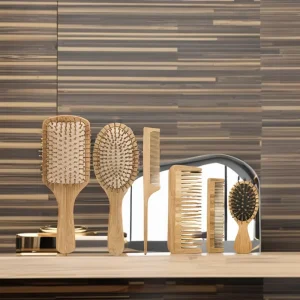 Oem Anti static Detangling Health Massage Air Cushion Comb Hair Brushes with Logo Wood Bamboo Wooden Paddle Hair Brush