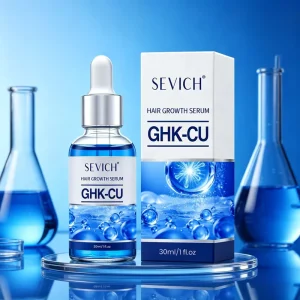 Oem Hair Growth Serum Private Label 30ml Scalp Serum Hair Growth Ghk cu Peptide Hair Thickening Serum