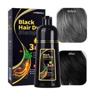 Oem Hair Products Go Perfect Color Natural Bubble Mousse Coconut Oil Meidu Black Hair Dye Shampoo
