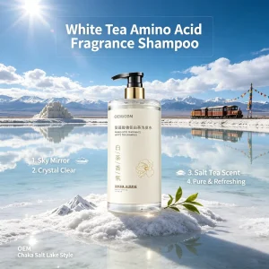 Oem White Tea Amino Acid Solid Oil Control Fluffy Long Lasting Fragrance Shampoo for Normal Hair Wash Protect