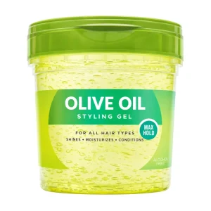 Olive Oil Hair Styling Gel Moisturizing Shine Strong Hold Hair Gel for Split Ends Repair OEM Private Label Hair Care