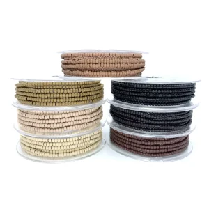 On Reel Brown Silicone 3mm Preloaded Nano Beads Hair Extension Tools for Salon