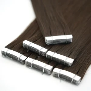 One Piece One Donor Double Drawn Tape in Hair Original Invisible Raw Virgin Red Weft Human Extensions Unit Tool