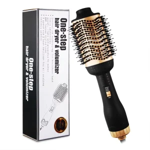 One Step Cepill 3 in 1 Mini Multifunction Rotating Hair Brush Interchangeable Heads Hair Styler Ionic Air Hairbrush Secador
